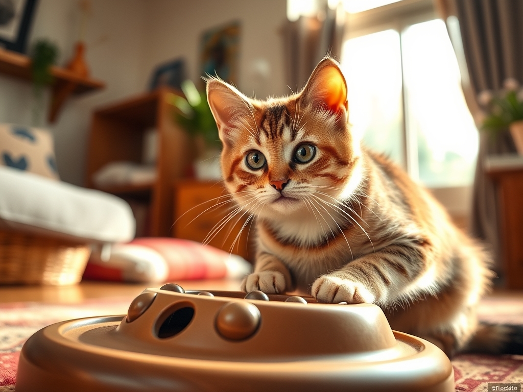 cat puzzle feeder with moving parts - cat puzzle feeders guide hero image