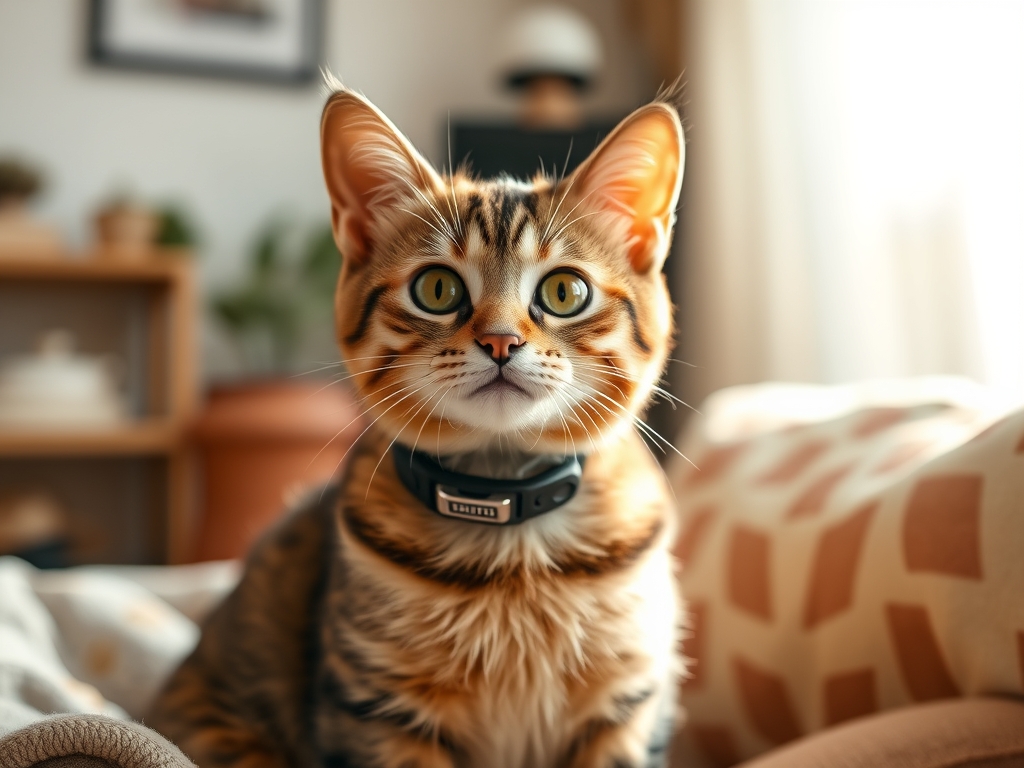 Cat owner reviewing comfortable alternatives to cat e collars options for their pet in 2026