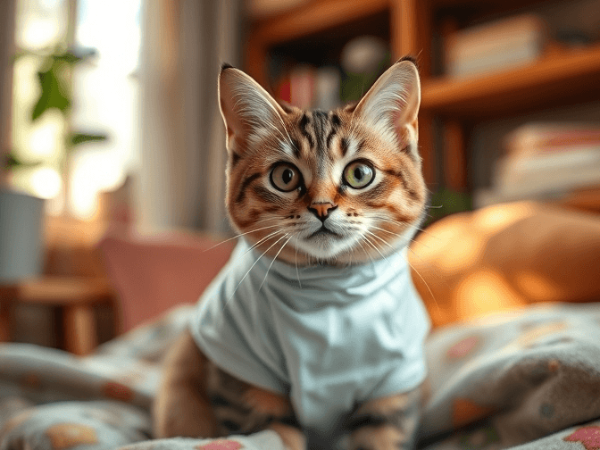 Cat owner reviewing cat recovery suits & medical apparel pros and cons options for their pet in 2026