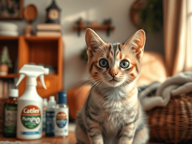 Cat owner reviewing best cat repellent & deterrent products options for their pet in 2026