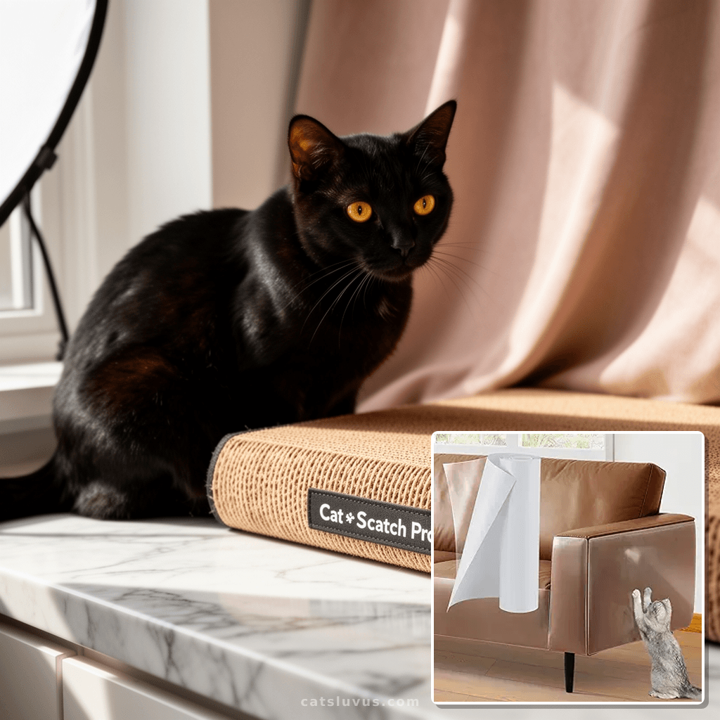 136x12in Cat Scratch Furniture Protector - Specially with cat - professional product lifestyle photo