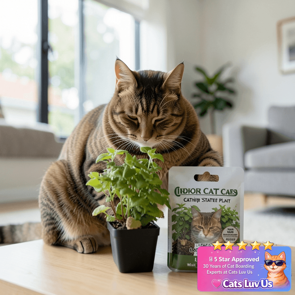 Cat Grass for Indoor Cats - Pack of 3 - Catnip Starter with cat - professional product lifestyle photo