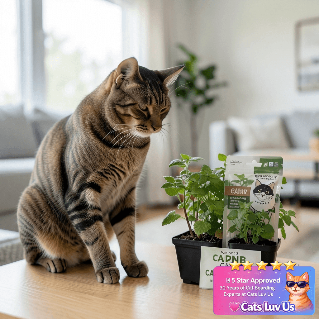 Cat Grass for Indoor Cats - Pack of 3 - Catnip Starter with cat - professional product lifestyle photo