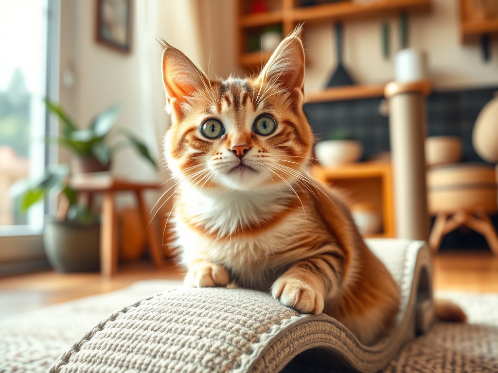 cat scratcher with scratching ramp - cat scratchers scratching posts guide hero image