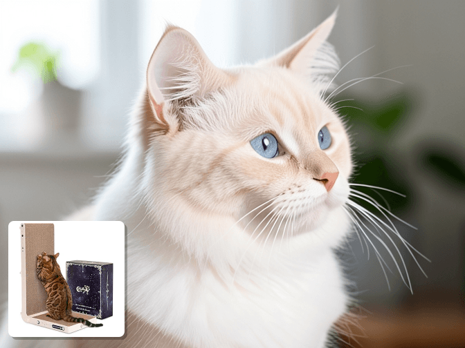 Cat owner reviewing cat scratching pads and posts pros and cons options for their pet in 2026