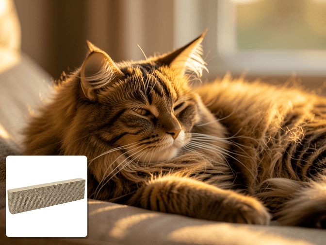 Cat owner reviewing cat scratching pads and posts worth buying options for their pet in 2026