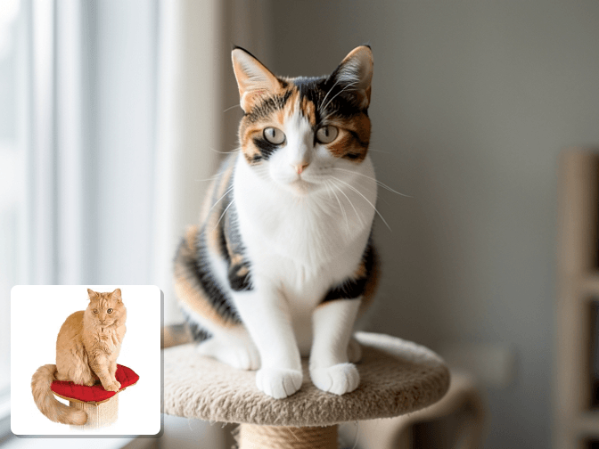 Cat owner reviewing diy cat scratching pads and posts options for their pet in 2026