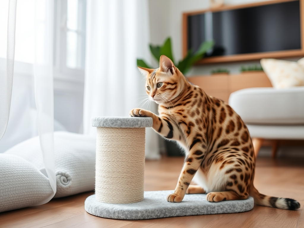 Costs and Value of Cat Scratching Posts for Bengal Cats - cat scratching posts pads