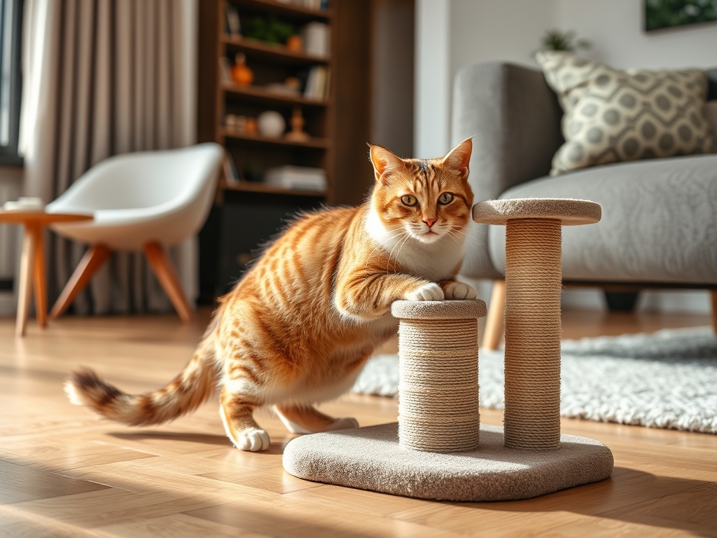 cat scratching post for furniture protection - cat scratching posts pads guide hero image