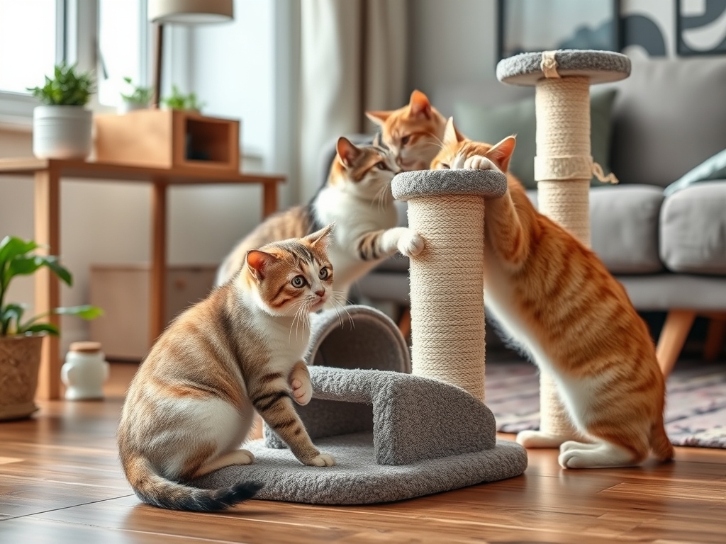 cat scratching post for multiple cats - cat scratching posts pads guide hero image