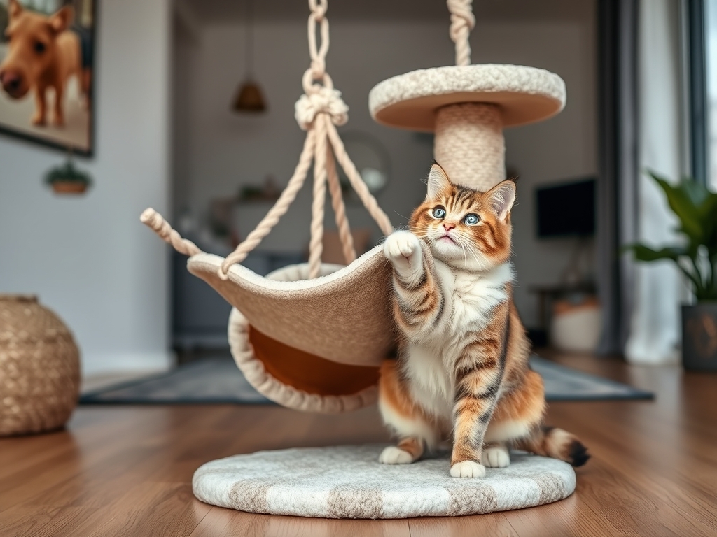 cat scratching post with hammock - cat scratching posts pads guide hero image