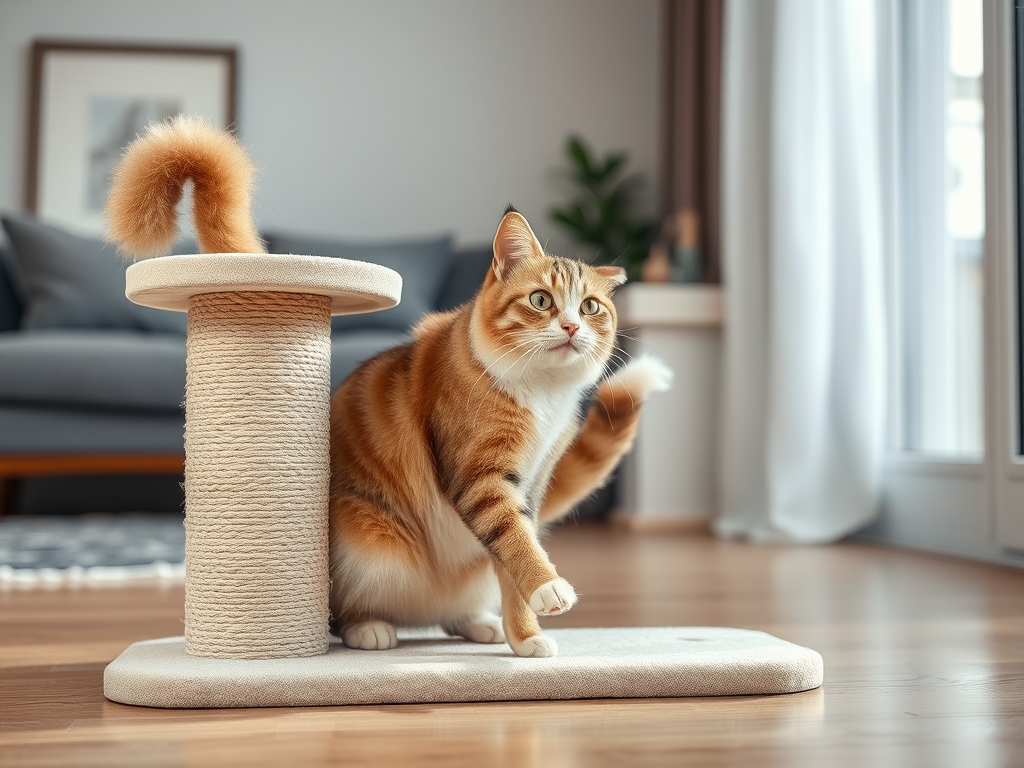 cat scratching post with natural materials - cat scratching posts pads guide hero image