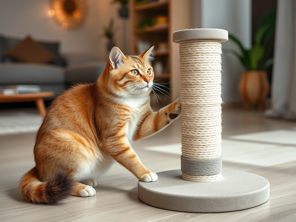 cat scratching post with replaceable inserts - cat scratching posts pads guide hero image
