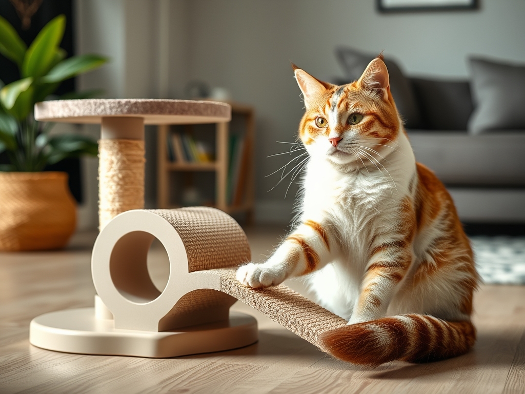 cat scratching post with replaceable scratching surface - cat scratching posts pads guide hero image