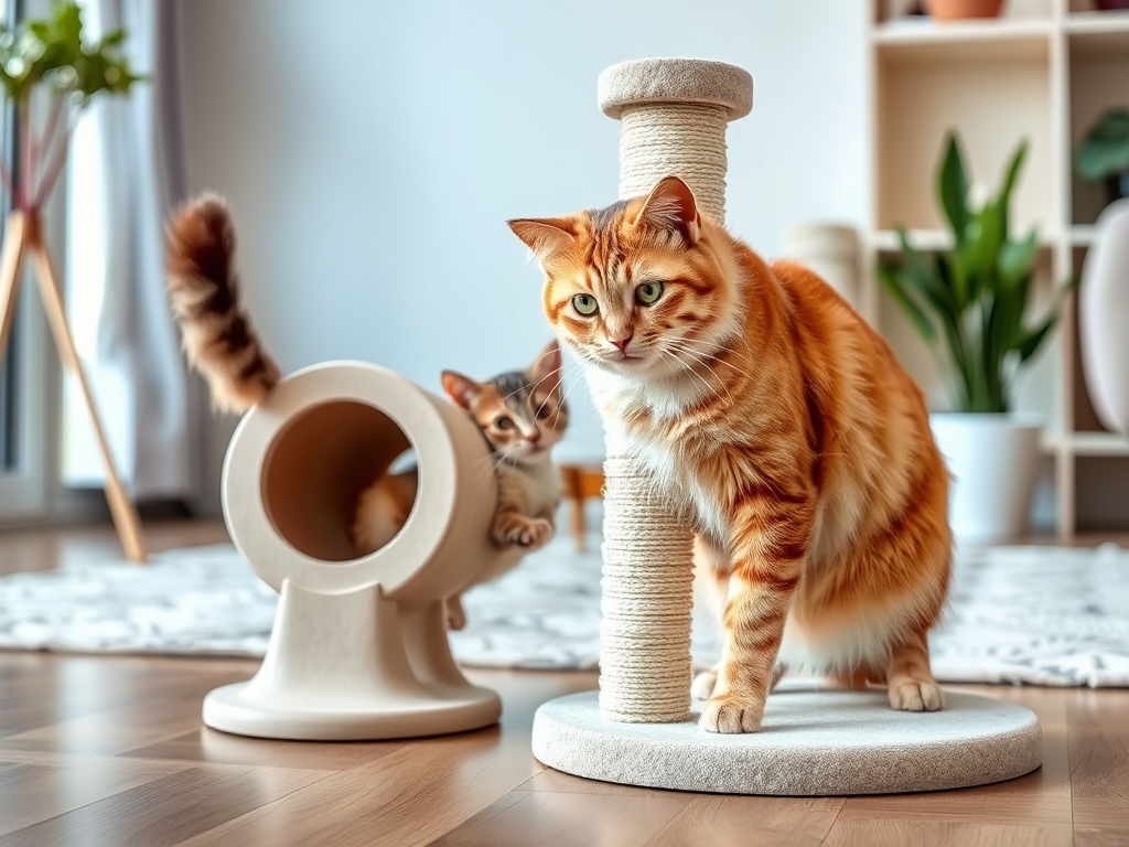 cat scratching post with sturdy base - cat scratching posts pads guide hero image