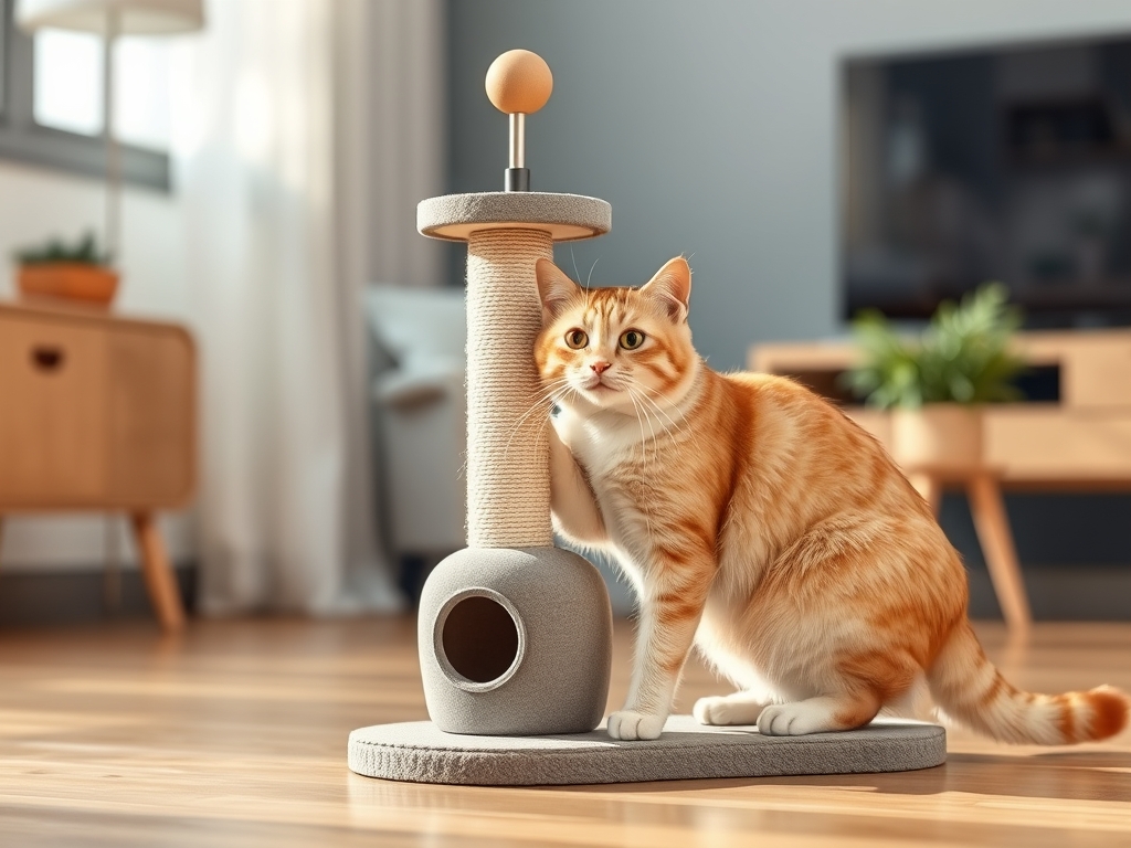 cat scratching post with vertical design - cat scratching posts pads guide hero image