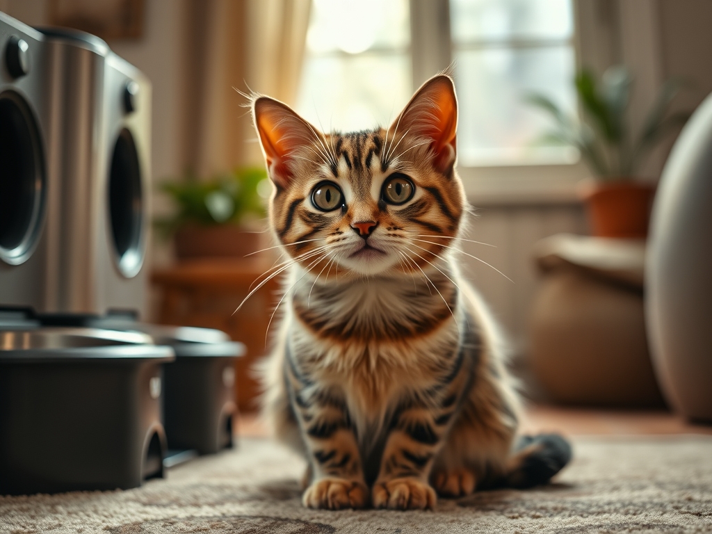 automatic feeders for senior cats - cat senior care guide hero image