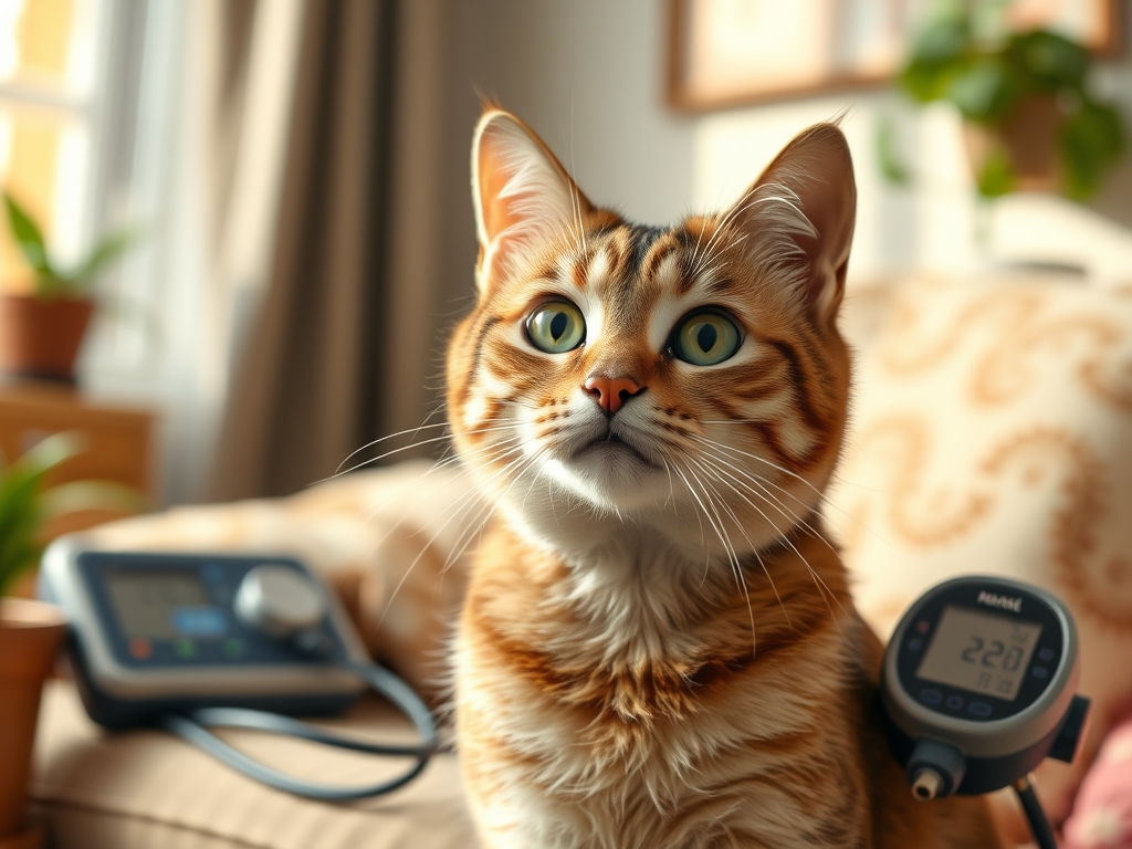 how to monitor senior cat blood pressure at home - cat senior care guide hero image