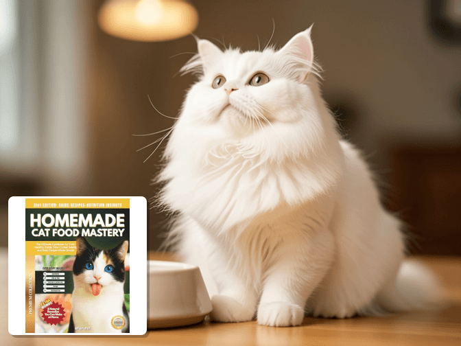 Cat owner reviewing slow cooker cat food for kittens options for their pet in 2026