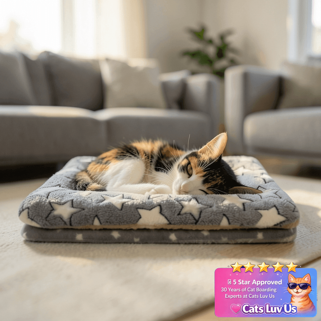 Tierecare 2 Pack Cat Blanket for Indoor Cats Ultra Soft and with cat - professional product lifestyle photo