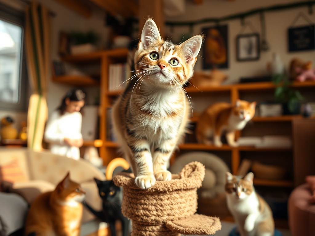 cat climbing tower for active cats - cat towers climbing structures guide hero image