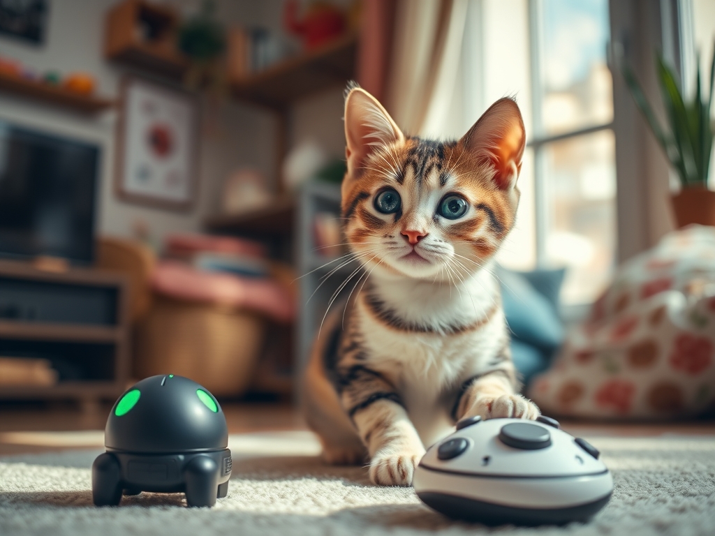 smart cat toys with app control - cat toys interactive guide hero image