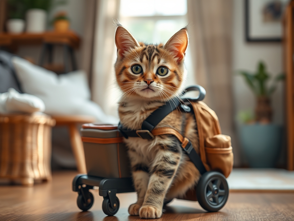 cat travel backpack with wheels - cat travel accessories guide hero image