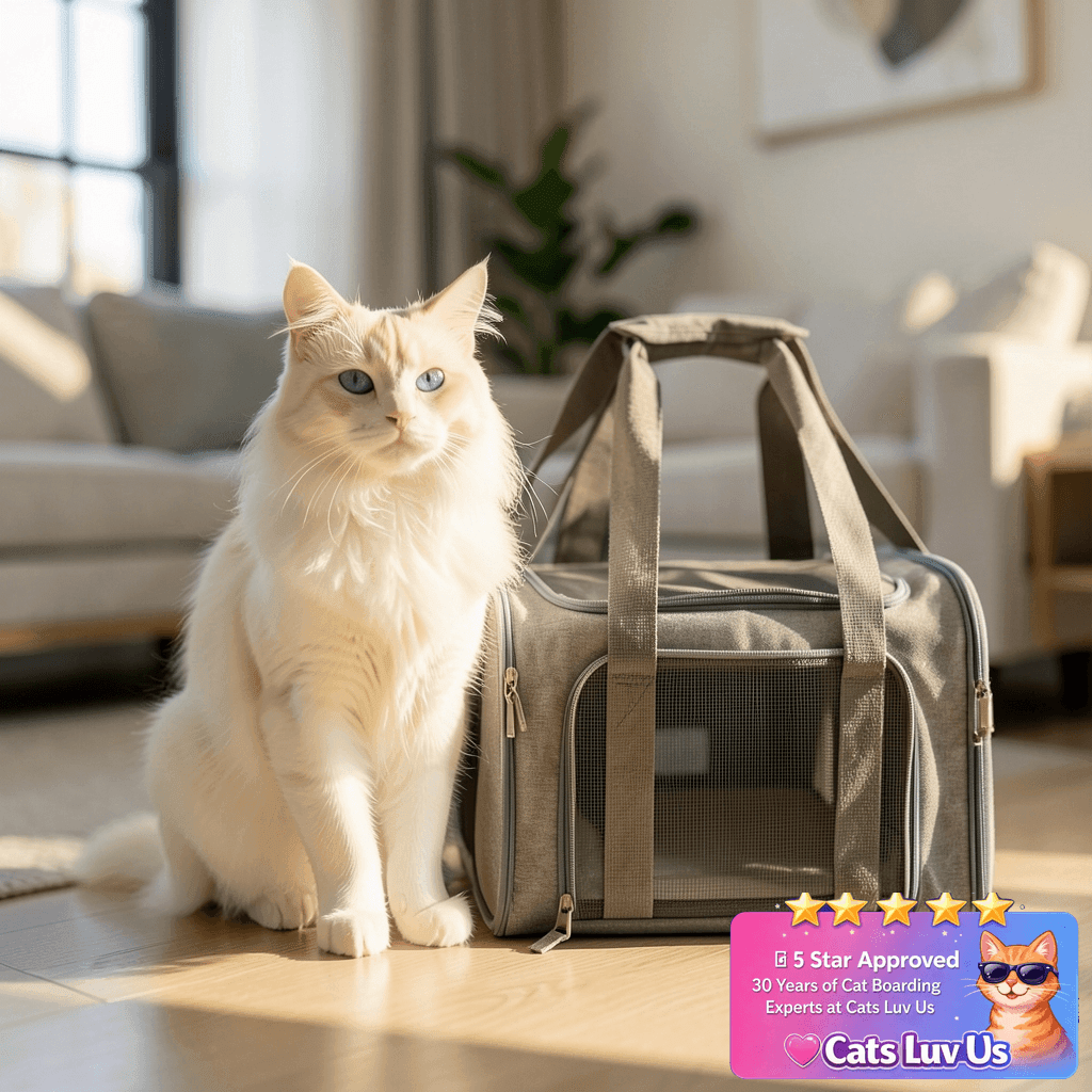 Henkelion Large Cat Carriers Dog Carrier Pet Carrier for with cat - professional product lifestyle photo