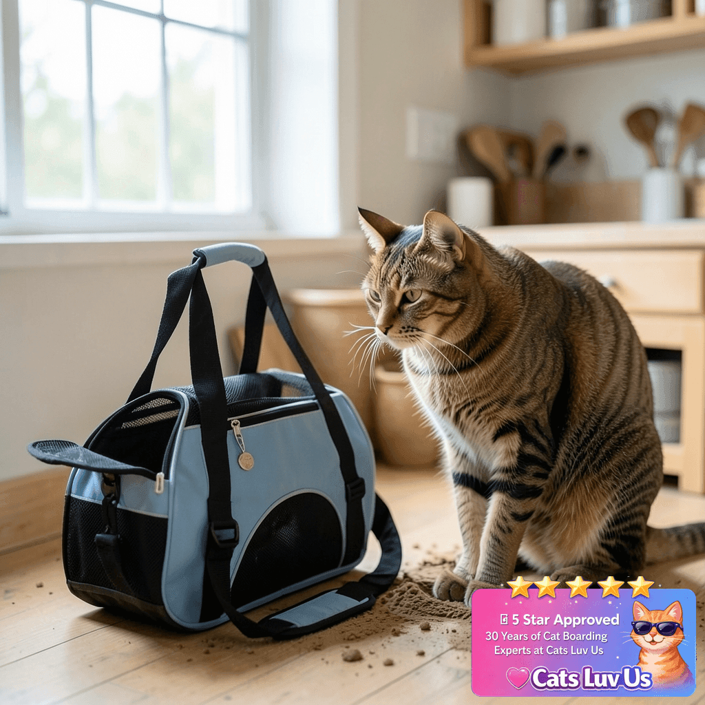 ZaneSun Cat Carrier with cat - professional product lifestyle photo