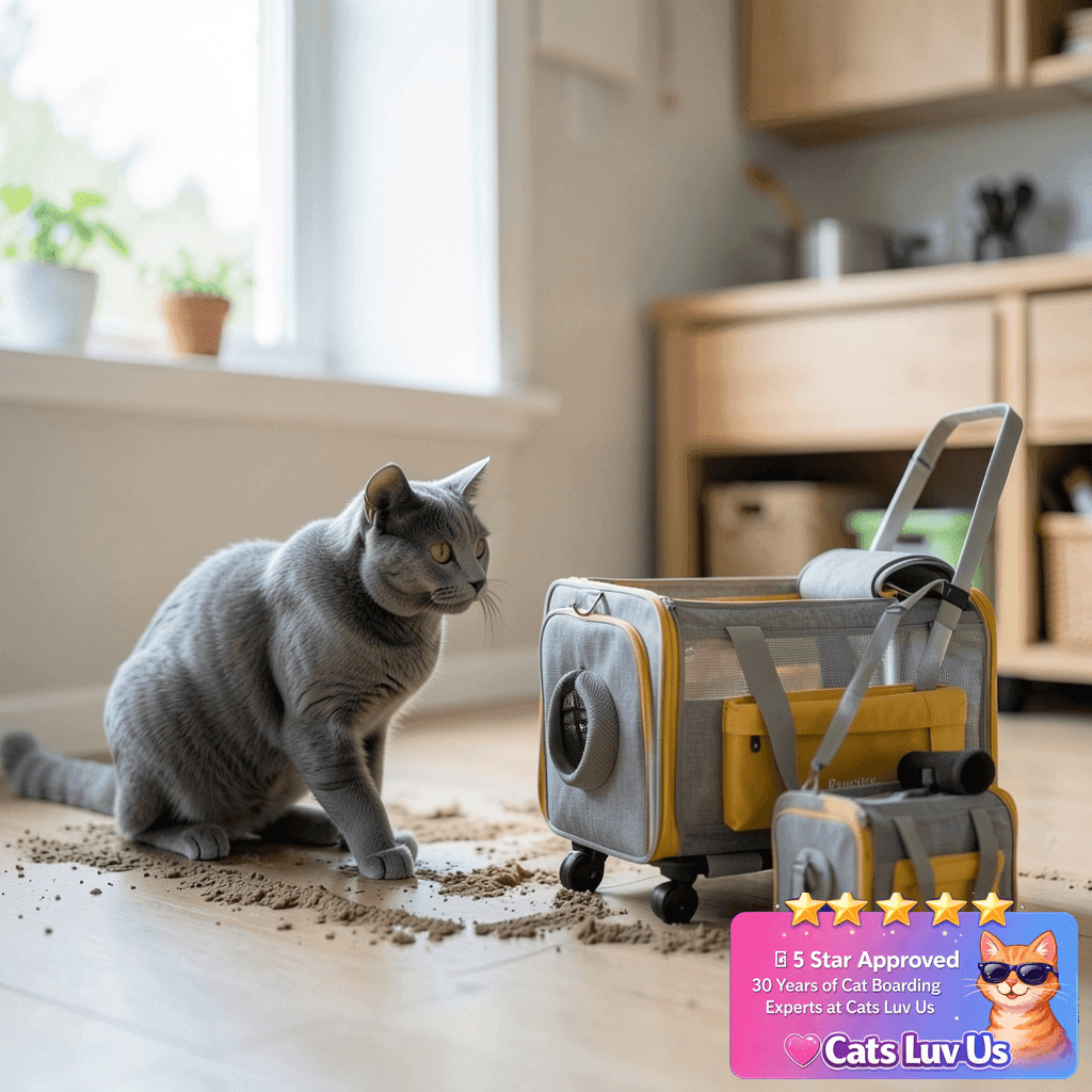 Pawinner Pet Carrier with Wheels with cat - professional product lifestyle photo