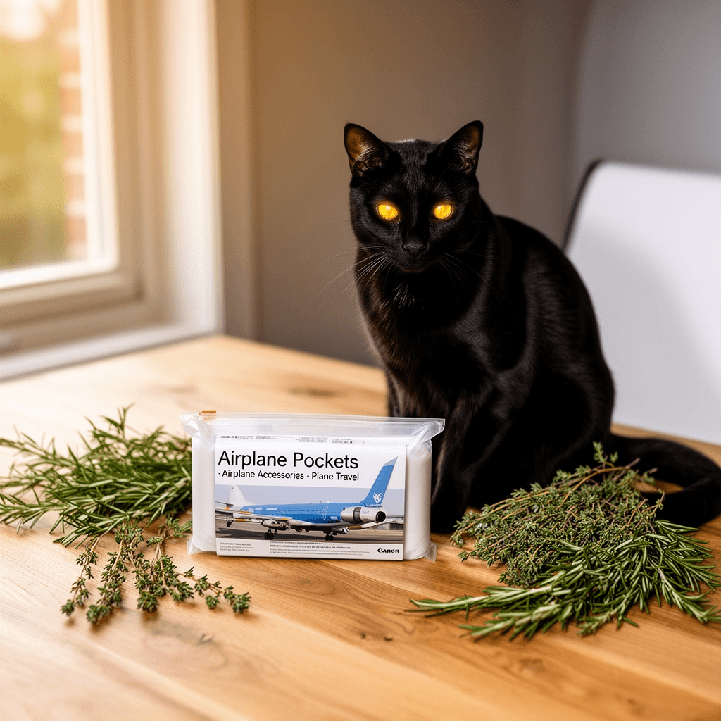 Airplane Pockets - Airplane Accessories - Plane Travel with cat - professional product lifestyle photo