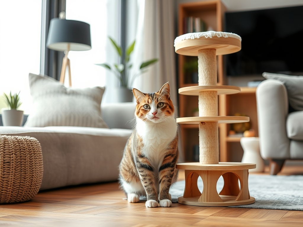 cat tree with natural wood - cat trees & furniture guide hero image