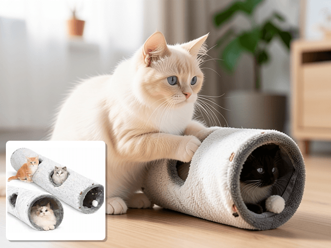 How Cat Tunnels Work - expert cat tunnels play tubes for kittens guide