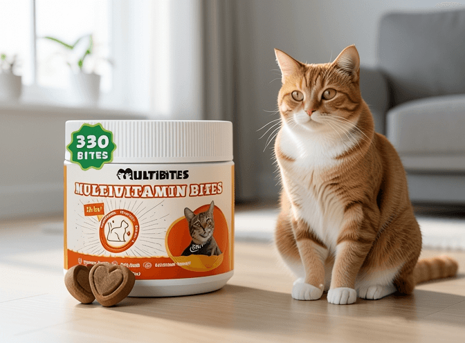 Cat owner reviewing cat vitamins & supplements comparison options for their pet in 2026