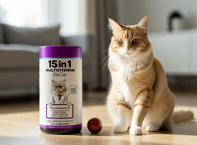 Cat owner reviewing cat vitamins & supplements worth buying options for their pet in 2026