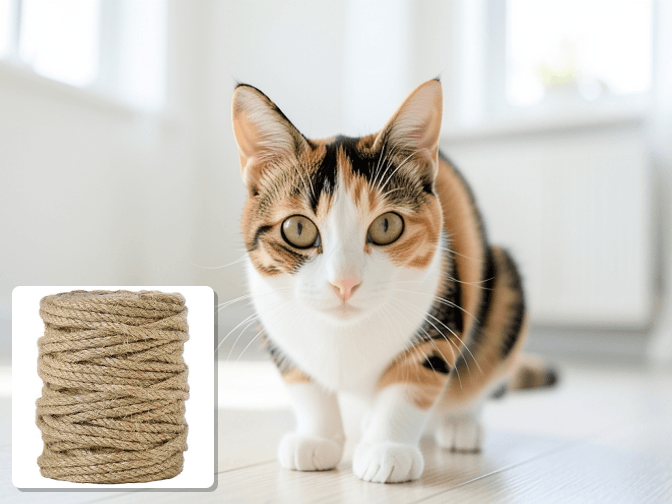 Cat owner reviewing jute cat scratching posts options for their pet in 2026