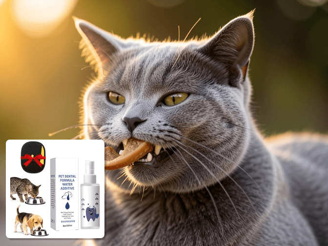 Cat owner reviewing cat dental water additives for kittens options for their pet in 2026