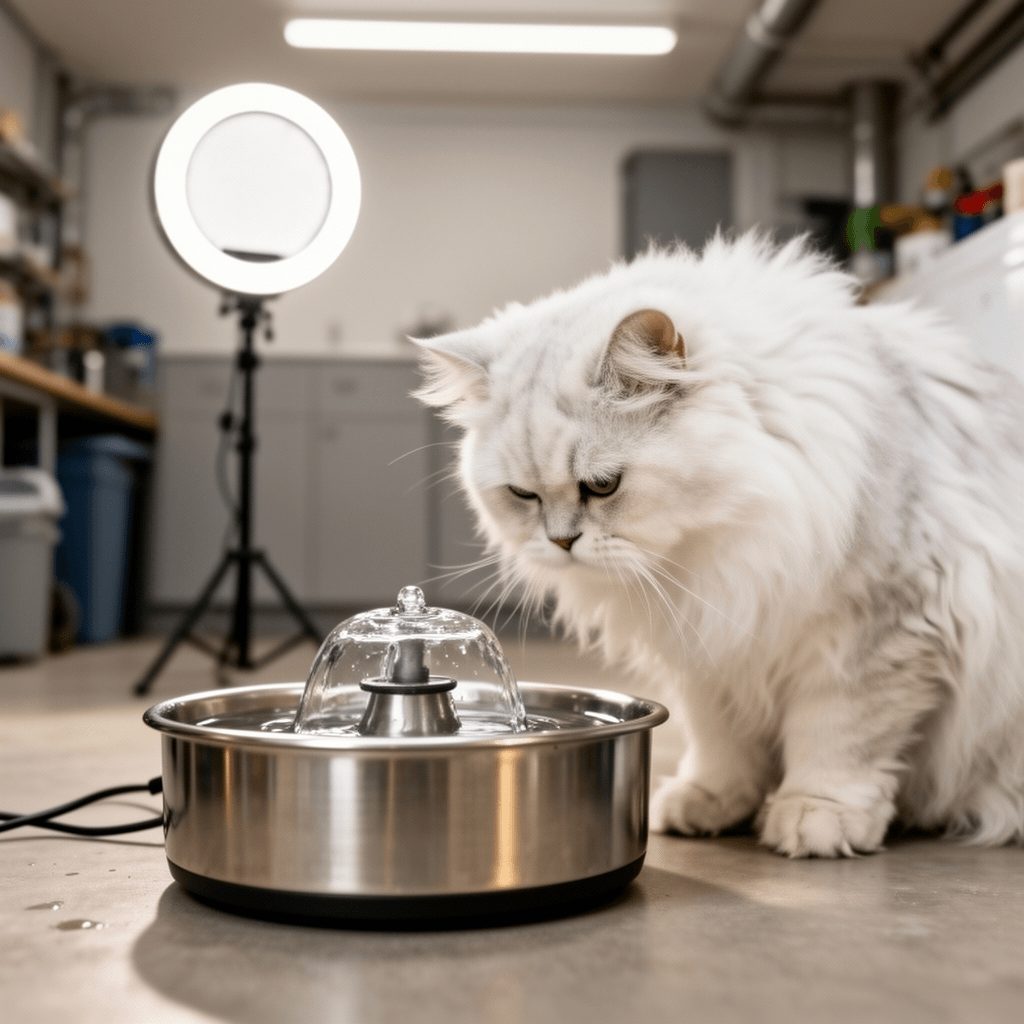 Cat Water Fountain Stainless Steel: 74oz/2.2L Cat Fountain for Drinking - Pet - product image