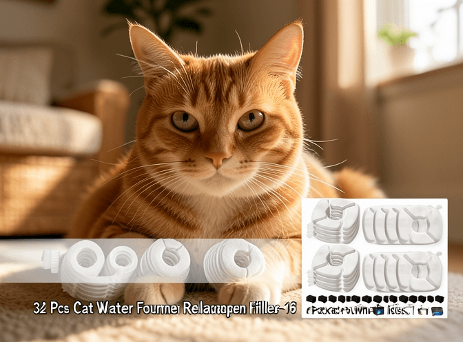 Cat owner reviewing cat drinking fountains replacement filters buying guide options for their pet in 2026