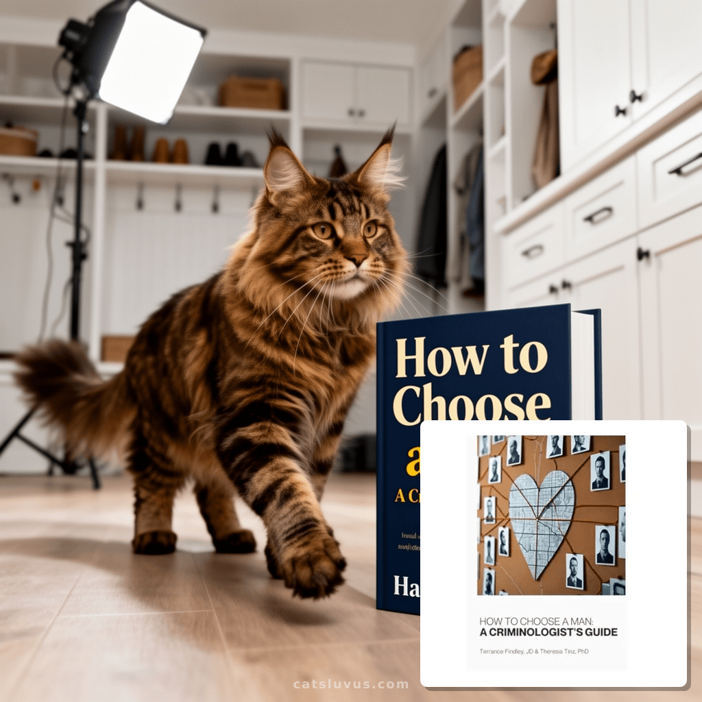 How to Choose a Man: A Criminologist's Guide with cat - professional product lifestyle photo