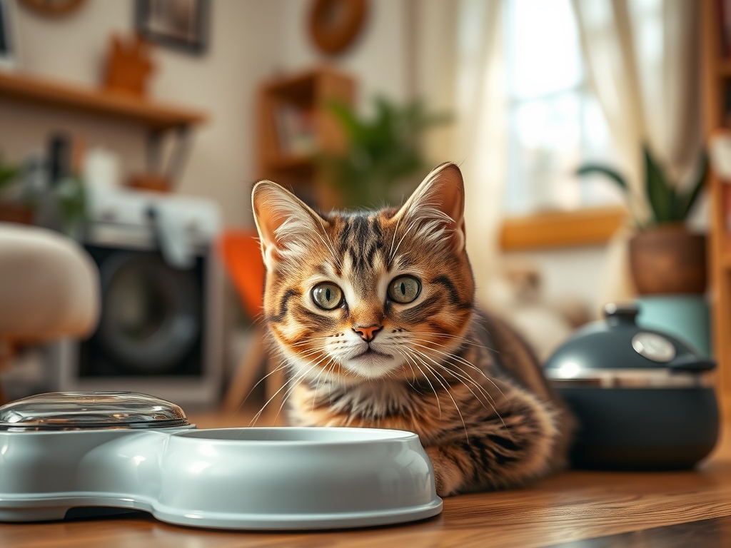 automatic feeders for portion control in cats - cat weight management products guide hero image
