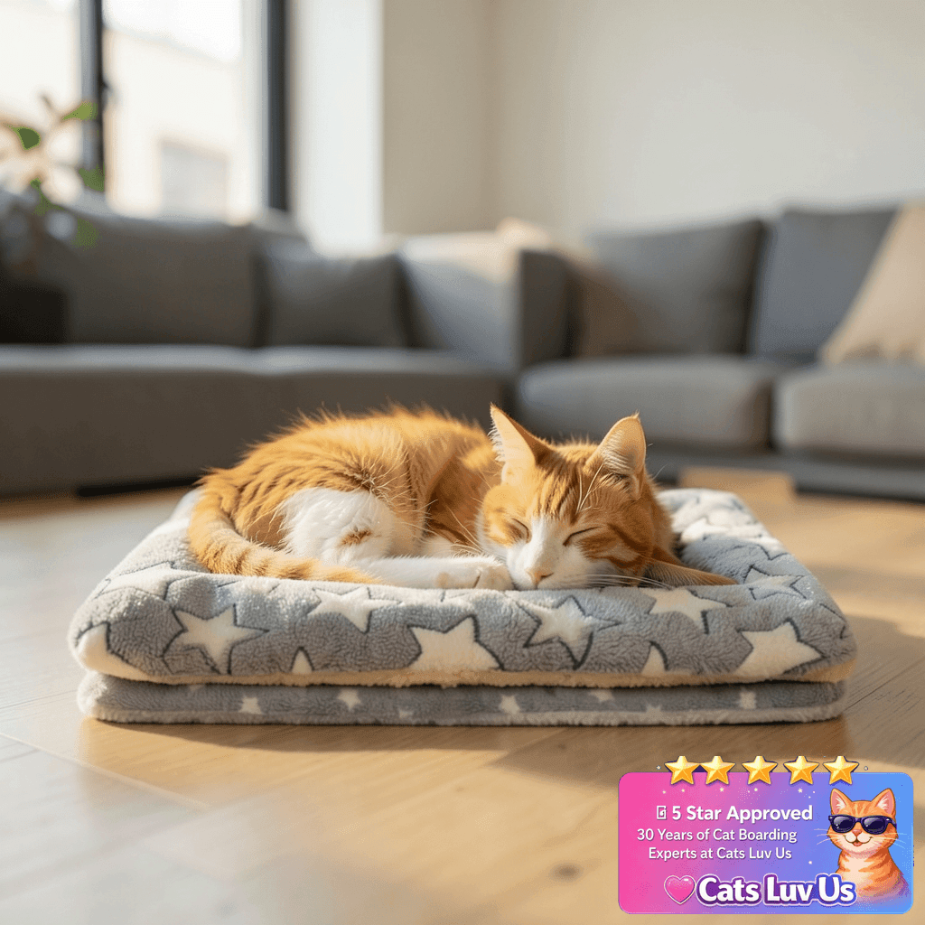Tierecare 2 Pack Cat Blanket for Indoor Cats Ultra Soft and with cat - professional product lifestyle photo
