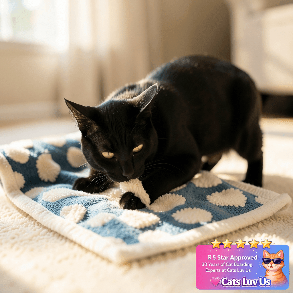 LE SURE Waterproof Dog Blanket for Medium Dogs - Washable with cat - professional product lifestyle photo