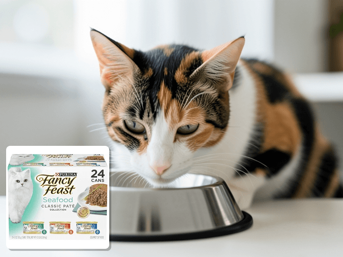 Cat owner reviewing best wet cat food brands for cats options for their pet in 2026