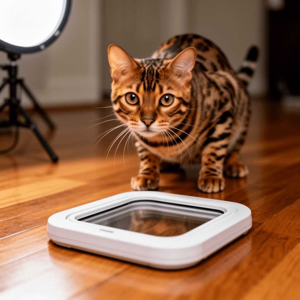 Cat Window Perch Cordless with cat - professional product lifestyle photo