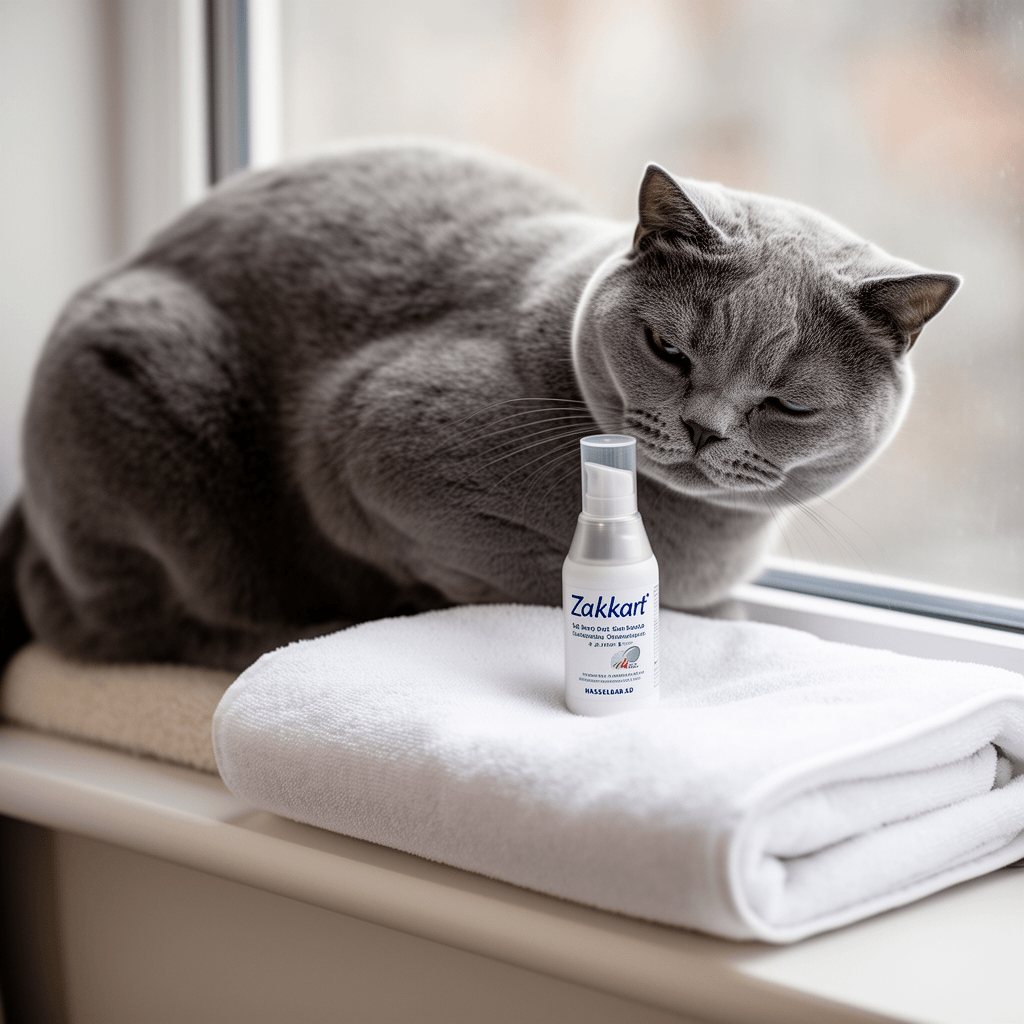 Zakkart Cat Perch for Window Sill with Bolster - Orthopedic with cat - professional product lifestyle photo