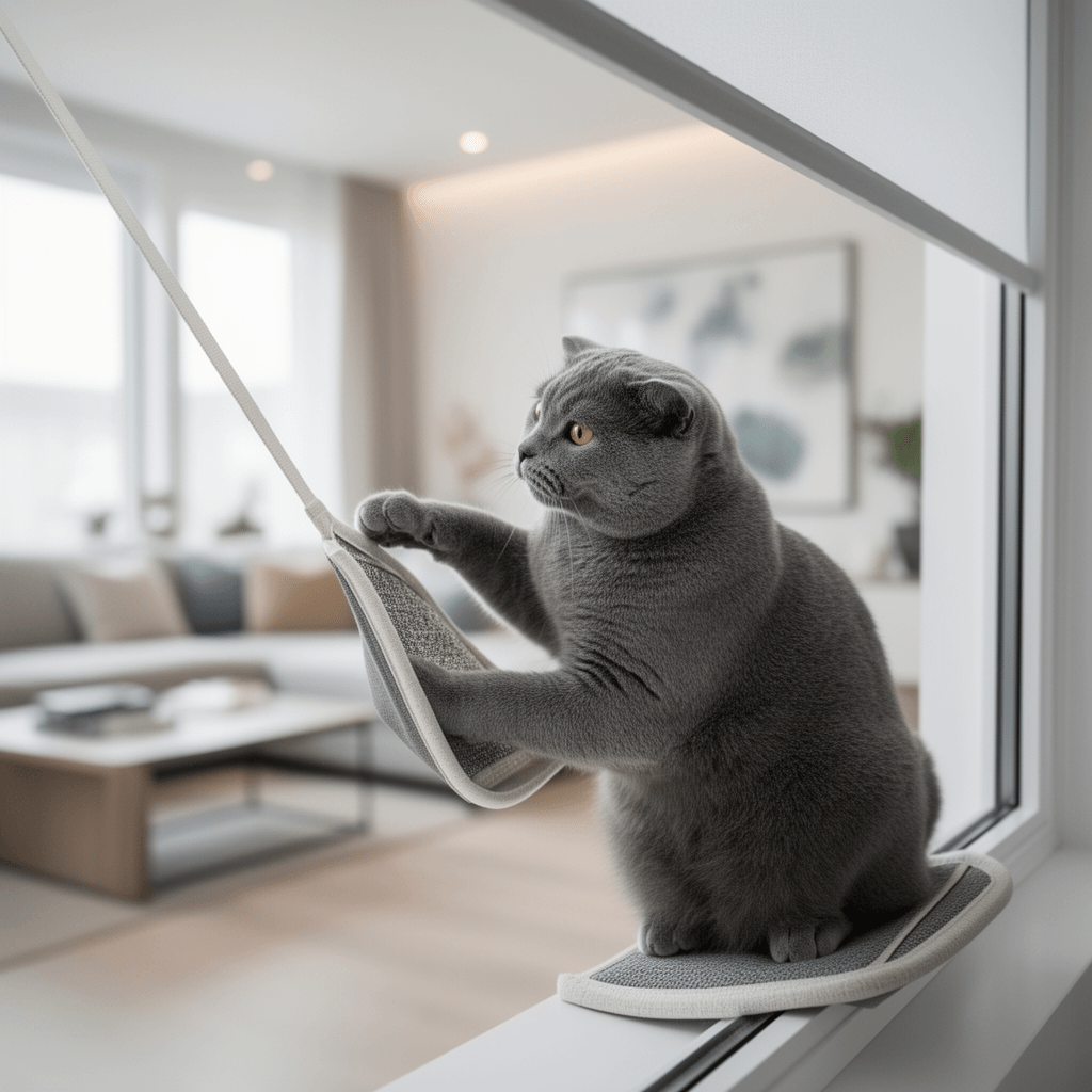 Cat Window Hammock with cat - professional product lifestyle photo