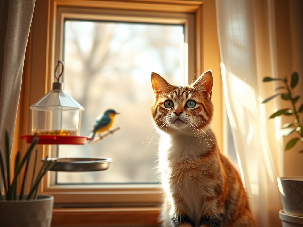 cat window bird feeder for senior cats - cat window bird feeders guide hero image