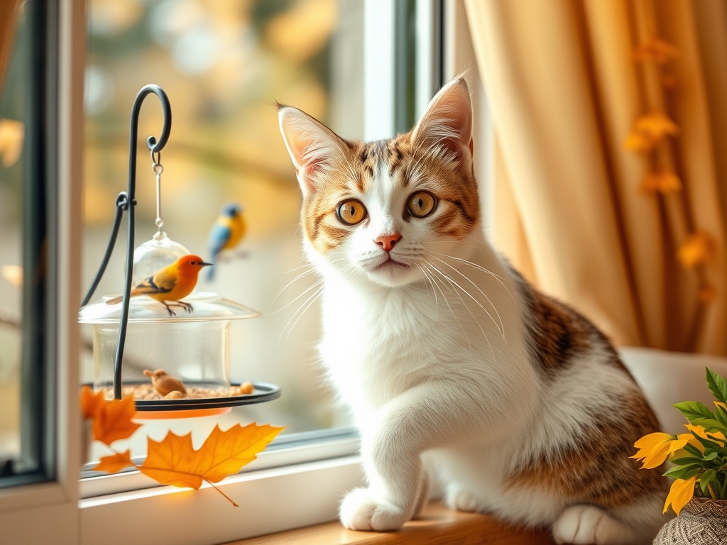 cat window bird feeder with anti-fall design - cat window bird feeders guide hero image