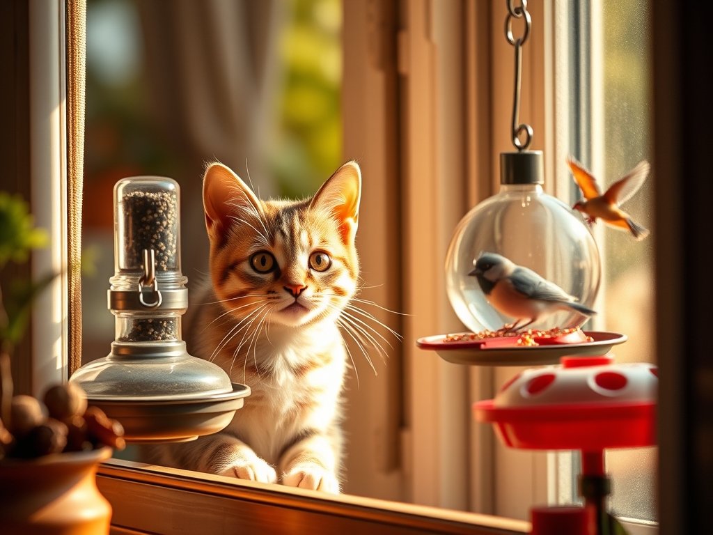 cat window bird feeder with strong suction - cat window bird feeders guide hero image